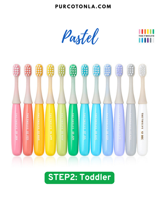(The Twelve) Kids’ Toothbrush Set: Step 2 (Toddler) (12pcs)