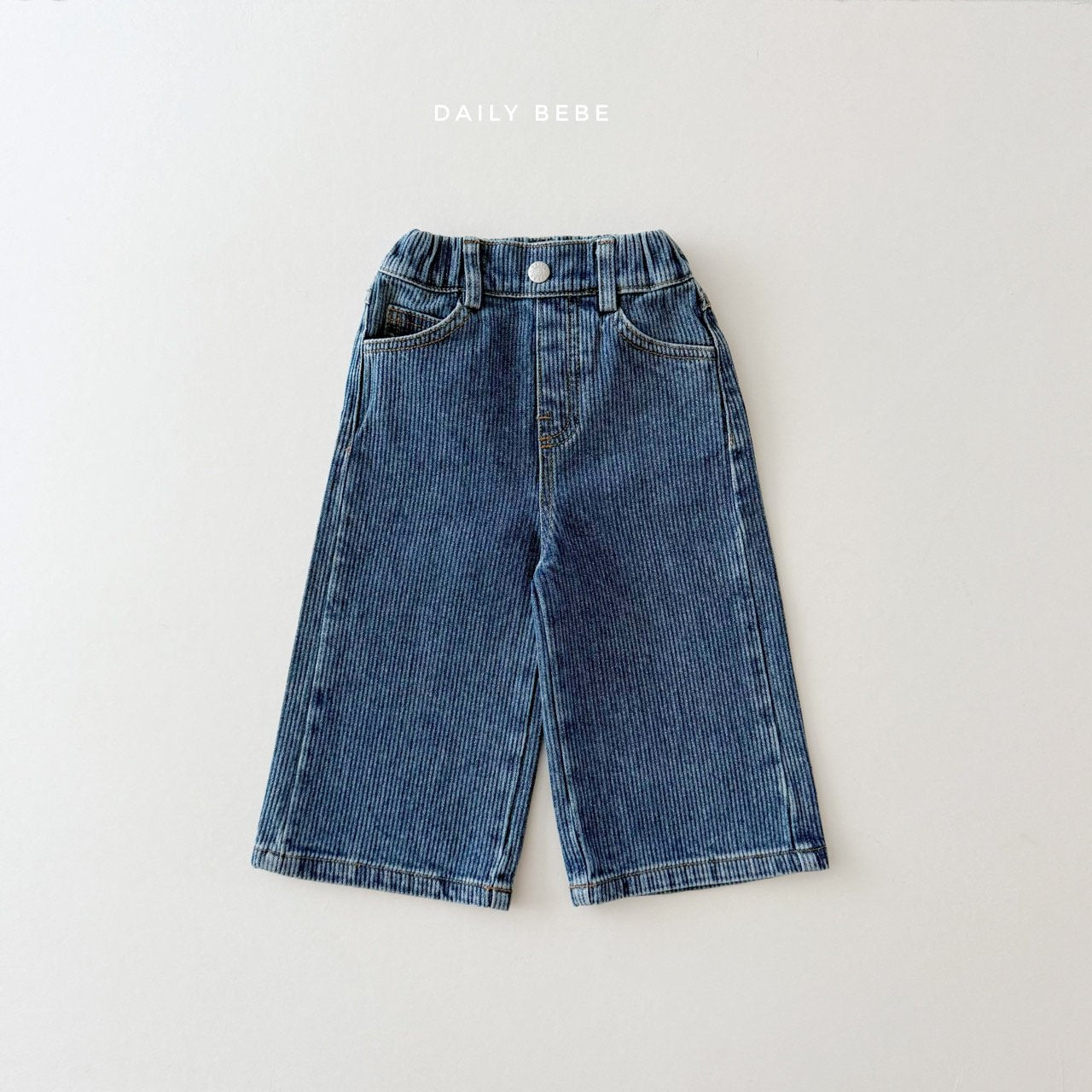 (Pre-order) Daily Bebe Winter - Kids' Fleece-Lined Denim Pants 기모 데님팬츠 (2 Colors)