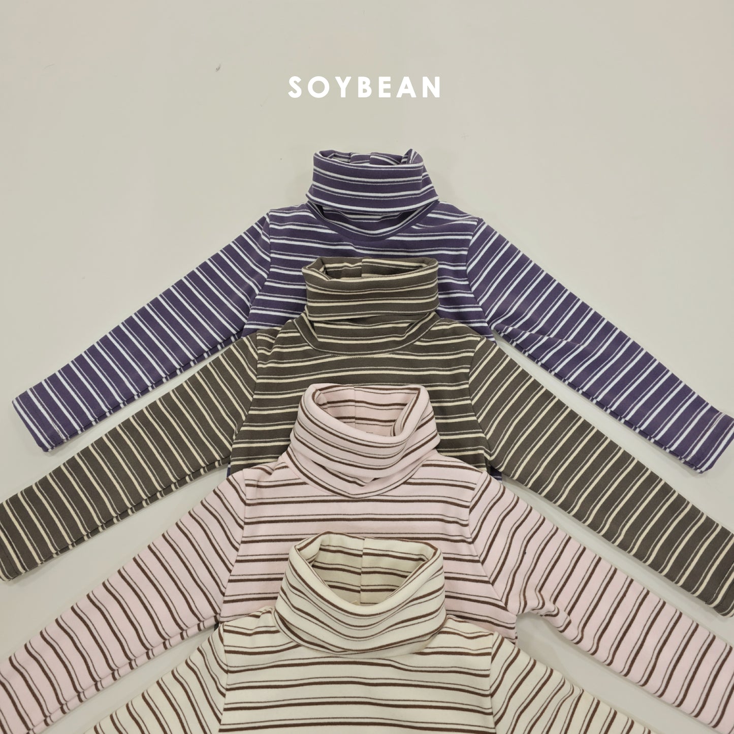 (Pre-order) Soybean Kids Winter - Cozy Titi Fleece-Lined Turtleneck 코지띠띠목폴라 (4 Colors)