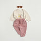 (Pre-order) OOTTBEBE - Frilled Pants 프릴고쟁이바지 (2 Colors)