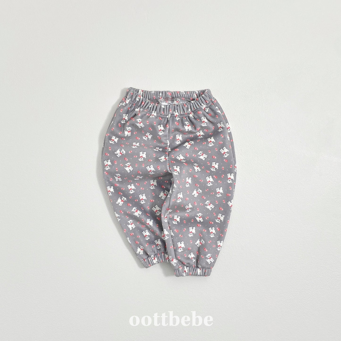 (Pre-order) OOTTBEBE Winter - Animal Forest Cozy Pants 동물의숲고쟁이팬츠 (4 Colors)