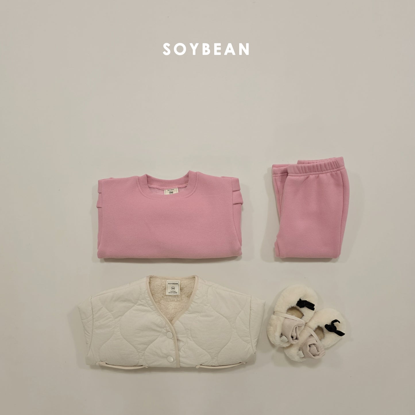 (Pre-order) Soybean Kids Winter - Mongle Flare Top & Bottom Set 몽글플레어상하 (5 Colors)