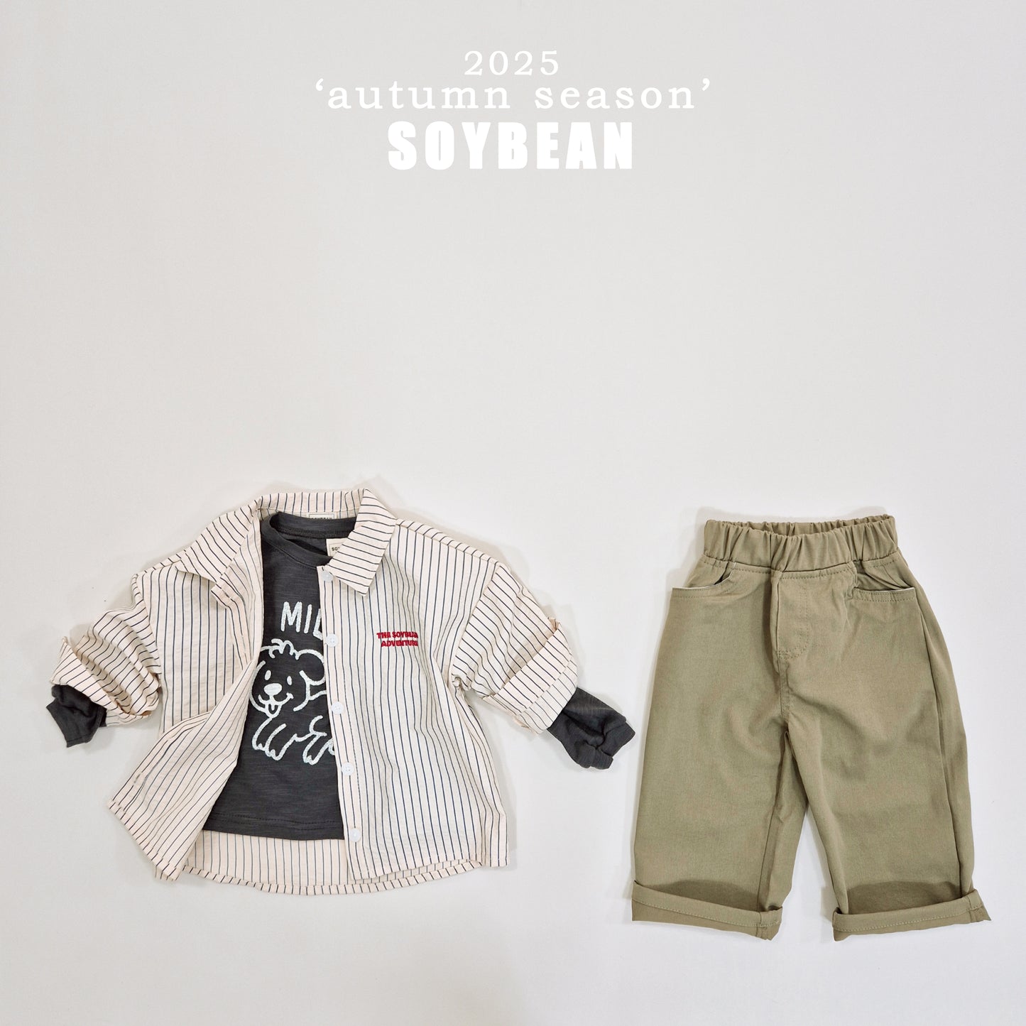 (Pre-order) Soybean Kids - Stra Comfort Stripe Shirt (2 Colors)