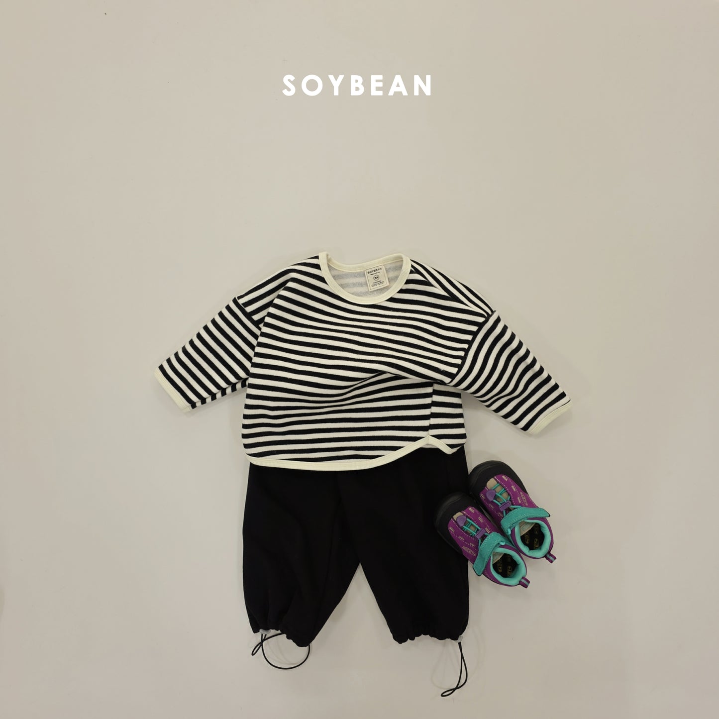 (Pre-order) Soybean Kids Winter - Pintuck Fleece-Lined Training Pants 핀턱트레이닝팬츠 (3 Colors)