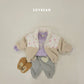 (Pre-order) Soybean Kids Winter - Flower Patch Sherpa Jacket 꽃배색양털JP (2 Colors)