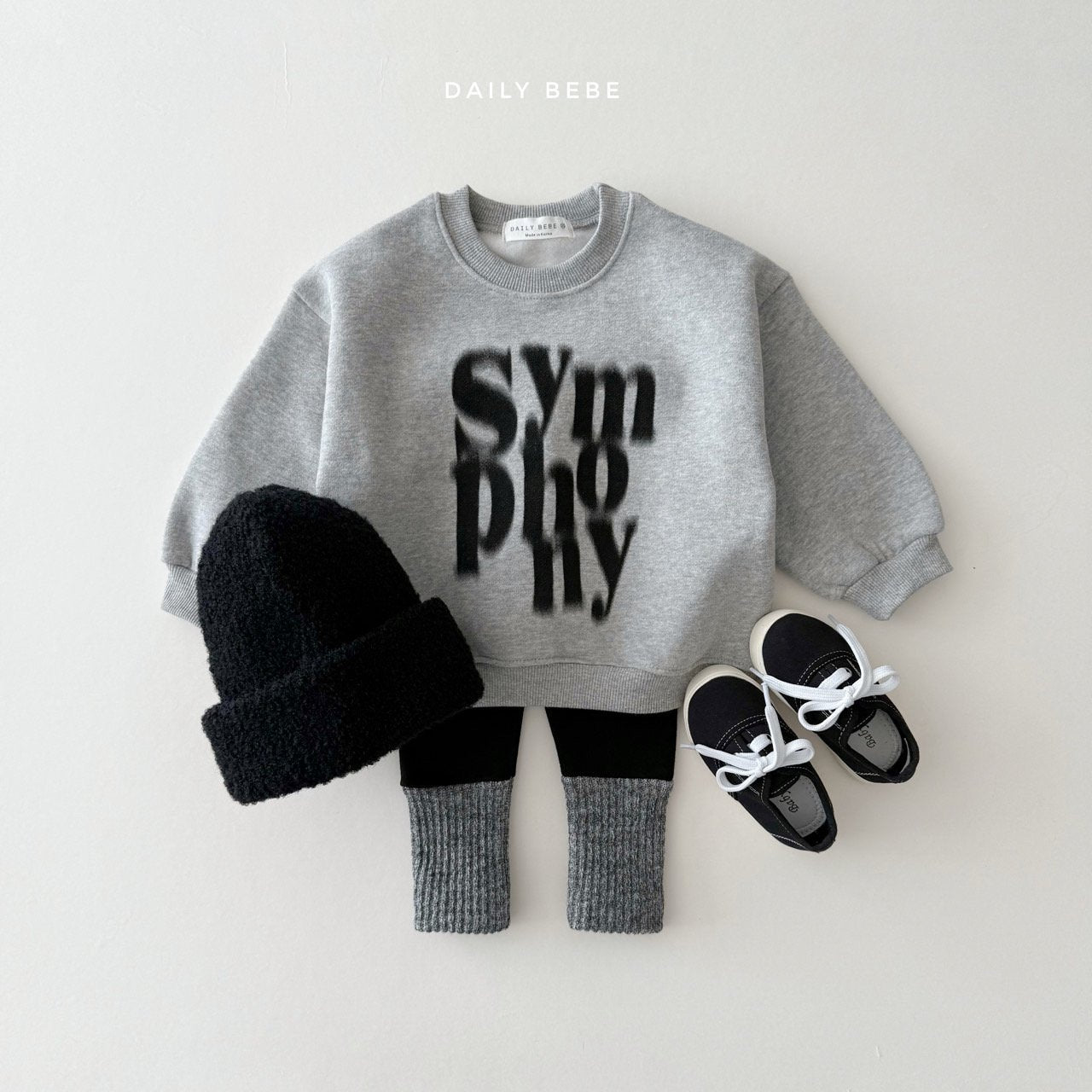 (Pre-order) Daily Bebe Winter - Kids' Symphony Sweatshirt 심포니 맨투맨 (2 Colors)