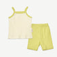 (Baby Boom) Summer Milk Ribbed Cami Pajama Set (4 Colors)