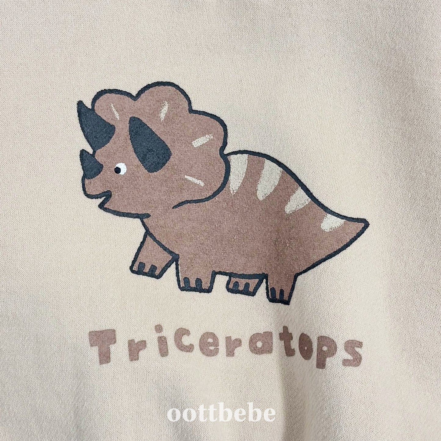 (Pre-order) OOTTBEBE Winter - Dino Friends Fleece Sweatshirt 공룡맨투맨(양기모) 4 Colors)