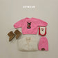 (Pre-order) Soybean Kids Winter - Hello Boucle Rudolph Top & Bottom Set 헬로부클루돌프상하 (2 Colors)