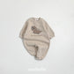 (Pre-order) OOTTBEBE Winter - Dino Friends Full Bodysuit 공룡전신슈트(양기모) (4 Colors)