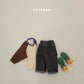 (Pre-order) Soybean Kids Winter - Fleece-Lined Work Denim Pants 기모워크데님팬츠 (2 Colors)