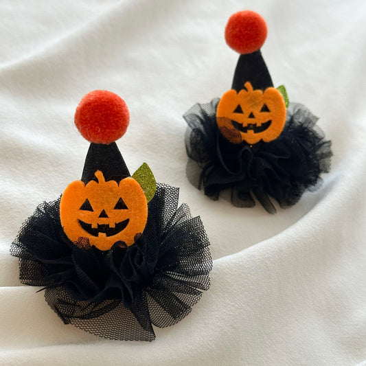 (Chenny Bong Bong) Wicked Pumpkin Hair Clip (1 Piece)