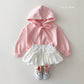 (Pre-order) Daily Bebe Summer- Kids’ Ribbon Hoodie Zip-Up 리본 후드집업 (3 Colors)
