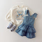 (In-stock) Daily Bebe Spring - Kids' Floral Sweatshirt 플로럴 맨투맨 (2 Colors) (Copy)