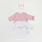 (Pre-order) OOTTBEBE Spring - Say OOTT Baby 1+1 Tee Set 세이오뜨 1+1티셔츠 (4 Colors)