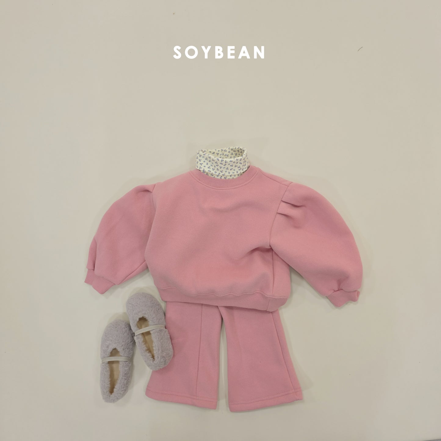 (Pre-order) Soybean Kids Winter - Mock Neck Layering Tee 페이크목폴라티 (5 Colors)