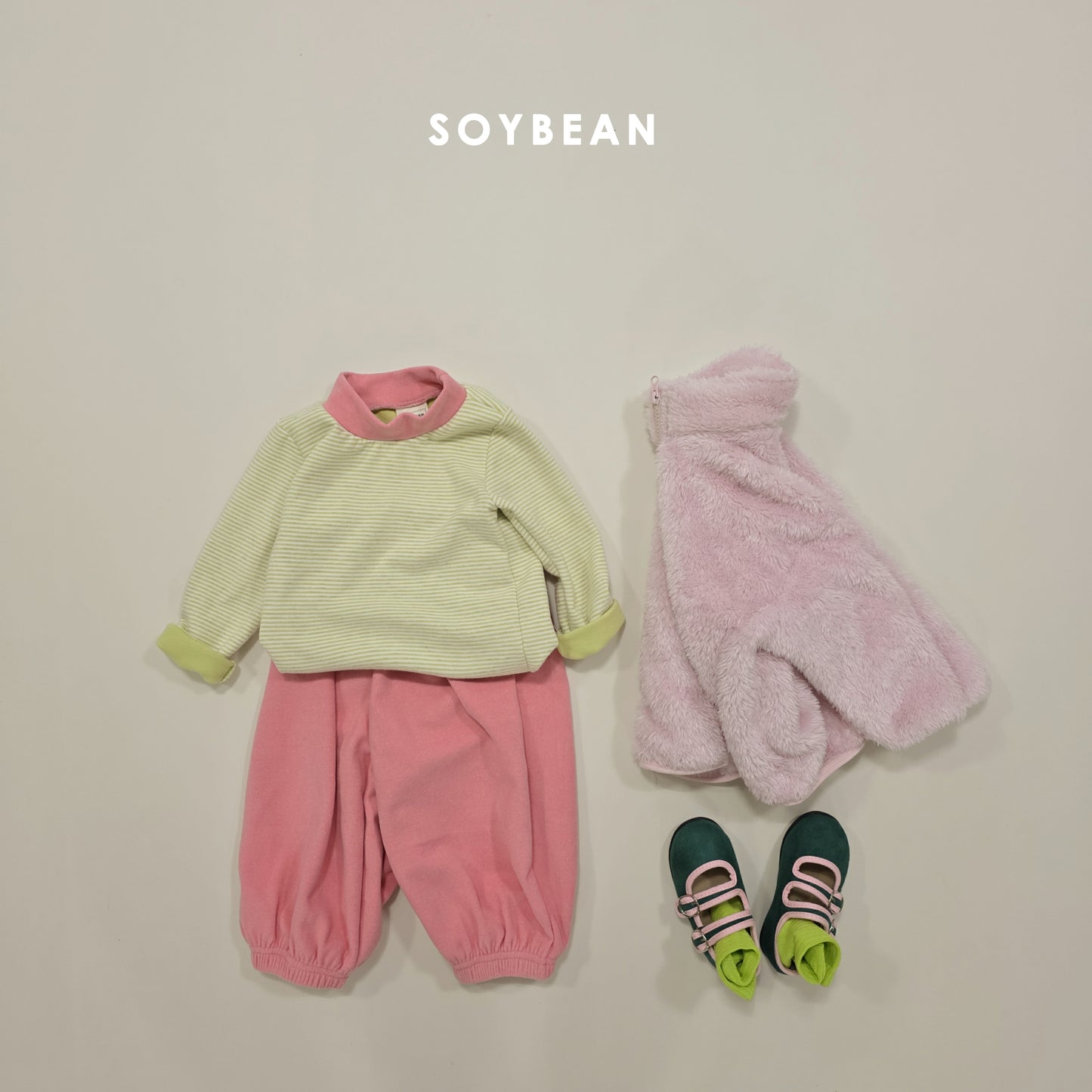 (Pre-order) Soybean Kids Winter - Cotton Candy Fleece Zip-Up 솜사탕후리스 (6 Colors)