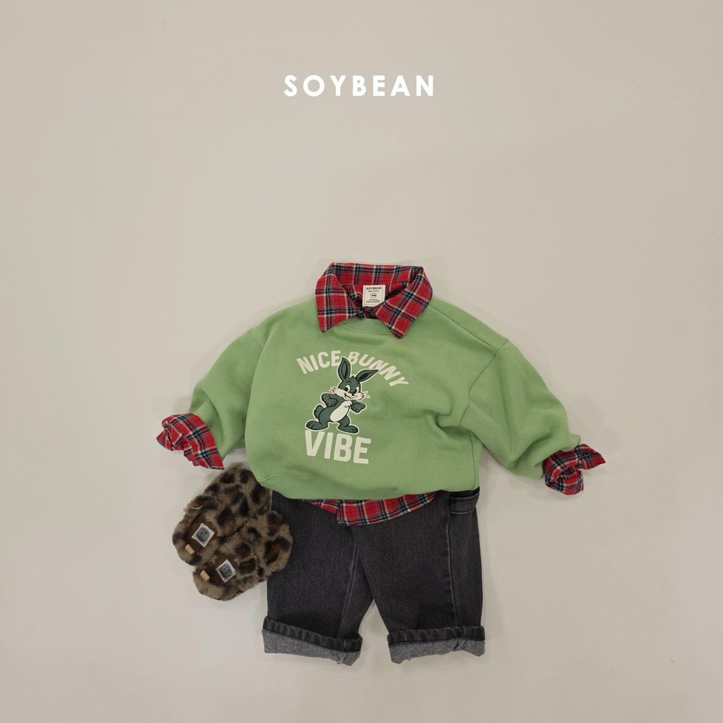 (Pre-order) Soybean Kids Winter - Daily Check Shirt 데일리체크남방 (2 Colors)