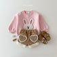 (Pre-order) Daily Bebe Winter - Kids' Fuzzy Heart Shorts 뽀글 하트 반바지 (2 Colors)