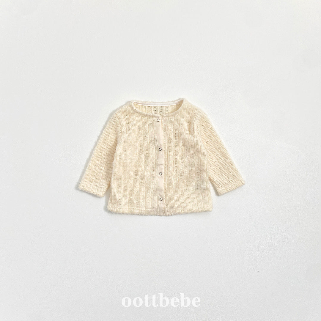 (Pre-order) OOTTBEBE Winter - Hazelnut Cardigan 헤이즐넛가디건 (4 Colors)
