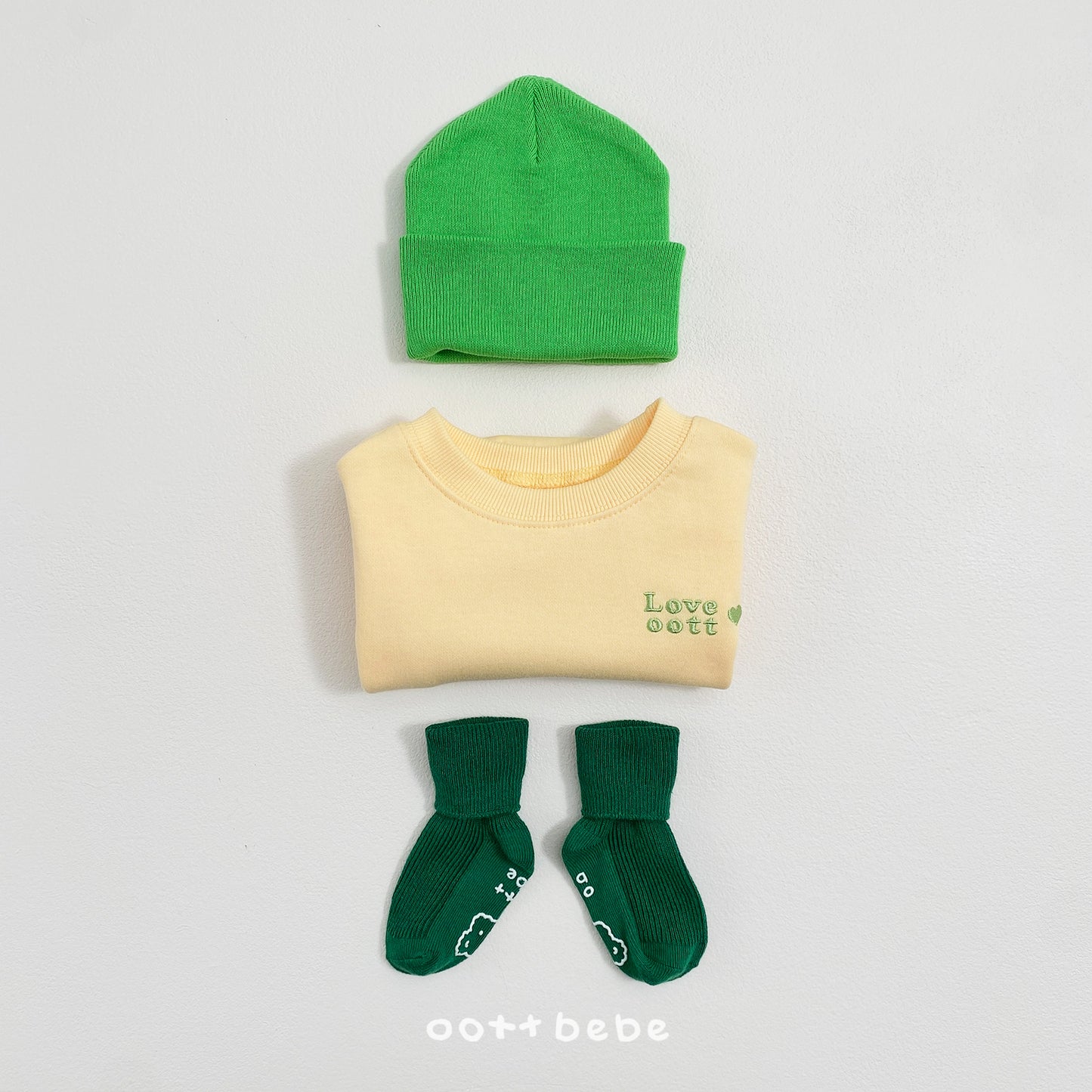 (Pre-order) OOTTBEBE Spring - Love OOTT Bodysuit 러브 오뜨 슈트 (4 Colors)