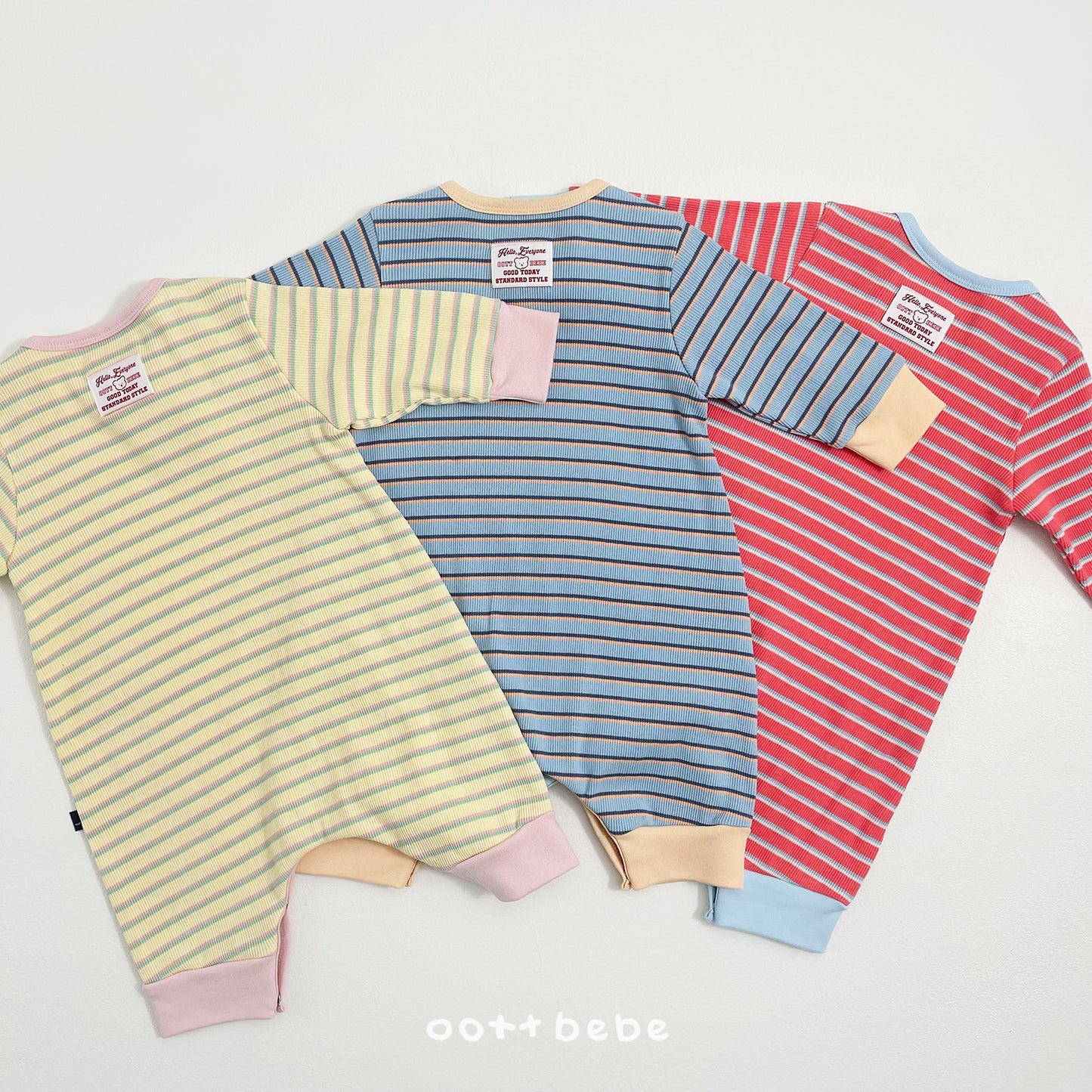 (Pre-order) OOTTBEBE Spring - Apollo Stripe Bodysuit 아폴로슈트 (3 Colors)