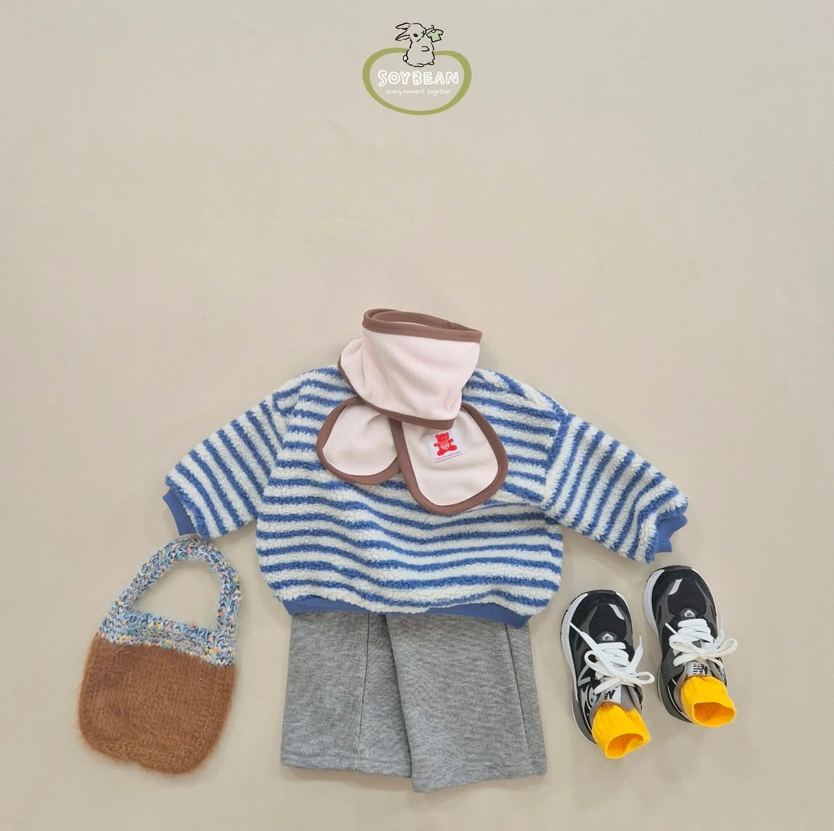 (Pre-order) Soybean Kids - Cozy Fleece-Lined Pants 코지플리스팬츠 (4 Colors)