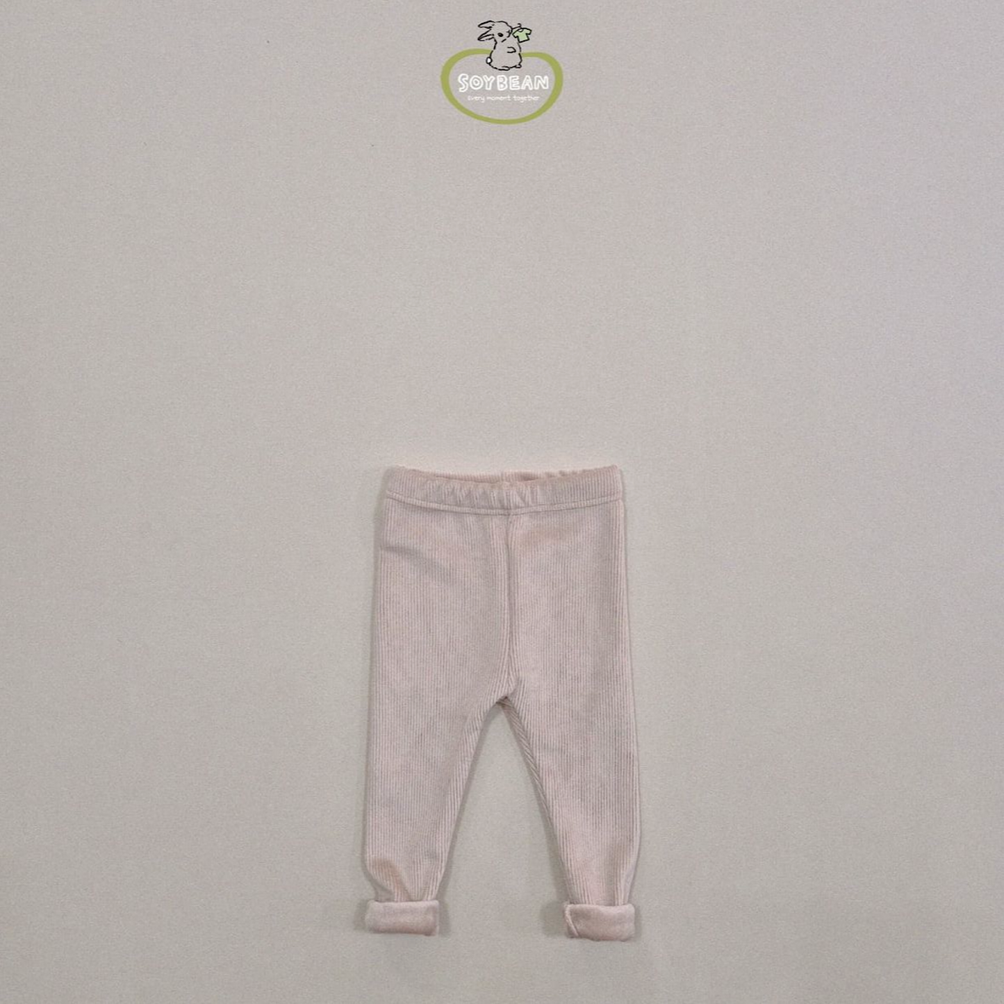 (Pre-order) Soybean Kids - Ribbed Mink Fleece Leggings 골지밍크레깅스 (5 Colors)