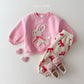 (Pre-order) Daily Bebe - Kids’ Fluffy Ribbon Sweatshirt 뽀글리본 맨투맨 (2 Colors)