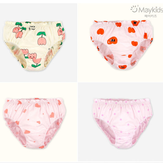 (MayKids) Tulip Cotton Girls’ Underwear (4-pack)