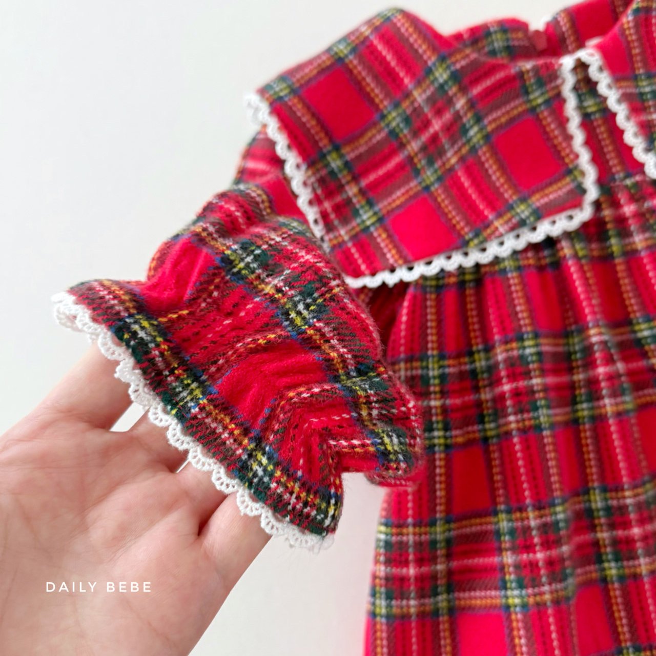 (Pre-order) Daily Bebe Winter - Kids' Merry Check Dress 메리원피스