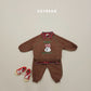 (Pre-order) Soybean Kids Winter - Cloud Bunny Fleece-Lined Top & Bottom Set 양기모구름토끼상하 (3 Colors)