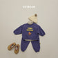 (Pre-order) Soybean Kids Winter - Little Traveler Fleece-Lined Top & Bottom Set 양기모꼬마여행자상하 (3 Colors)