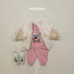 (Pre-order) Soybean Kids Winter - Picnic Fleece-Lined Top & Bottom Set 피크닉양기모상하 (2 Colors)