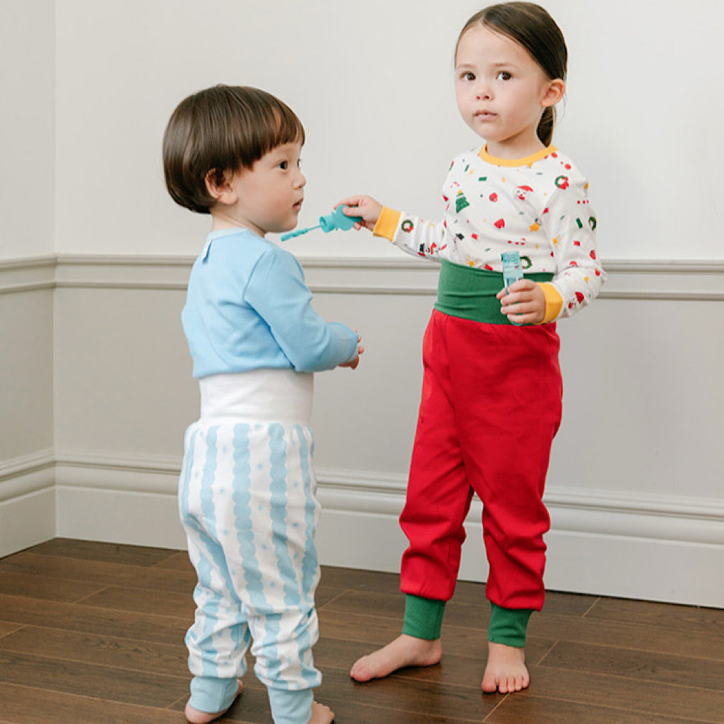 (Baby Boom) Cotton High-Waist Pajama Set (2 Colors)