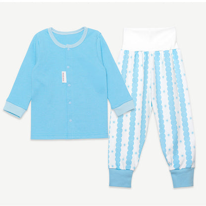 (Baby Boom) Cotton High-Waist Pajama Set (2 Colors)
