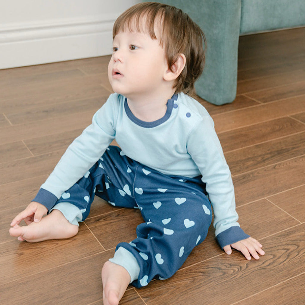 (Baby Boom) Cotton Long-Sleeve Pajama Set (2 Colors)