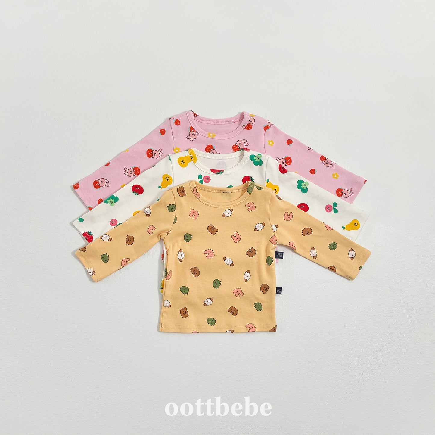 (Pre-order) OOTTBEBE Winter - Yum Yum Friends Homewear 얌얌친구실내복 (3 Colors)