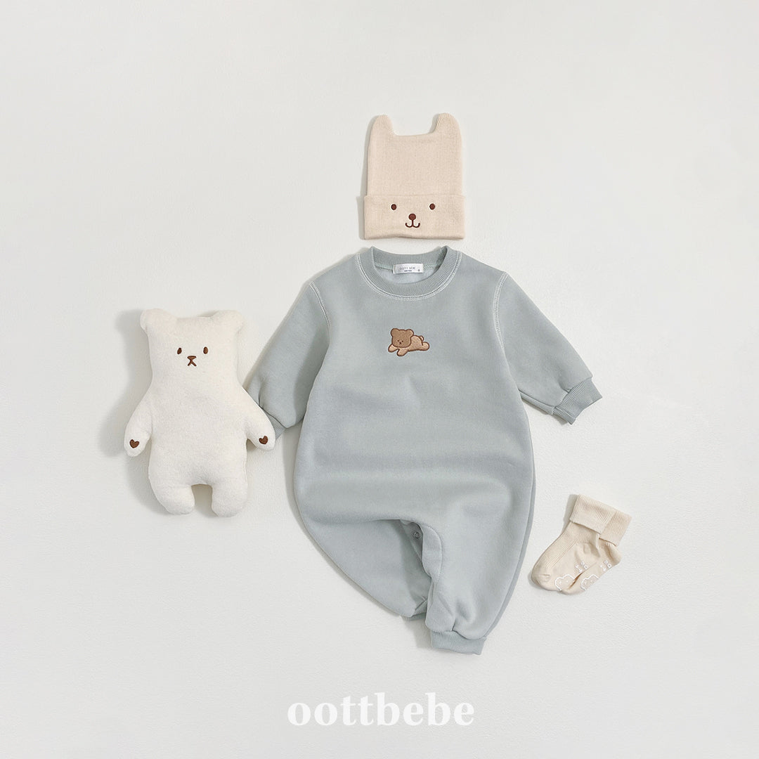 (Pre-order) OOTTBEBE Winter - Cozy Bear Full Suit 쿨쿨베어전신슈트 (2 Colors)
