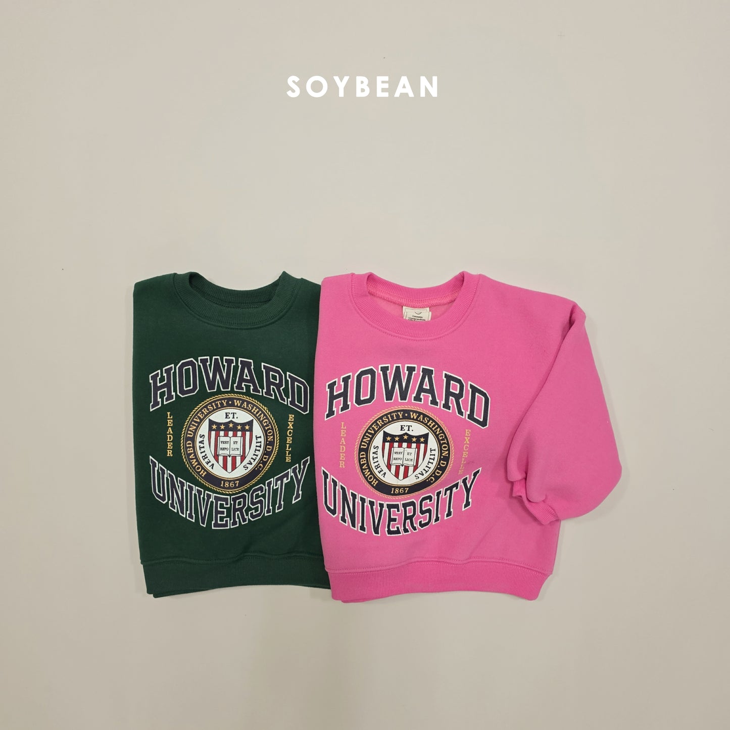 (Pre-order) Soybean Kids Winter - Howard Fleece-Lined Sweatshirt 하워드양기모맨투맨 (2 Colors)