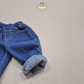 (Pre-order) Soybean Kids - Fleece-Lined Tapered Denim Pants 기모테이퍼드데님팬츠 (2 Colors)