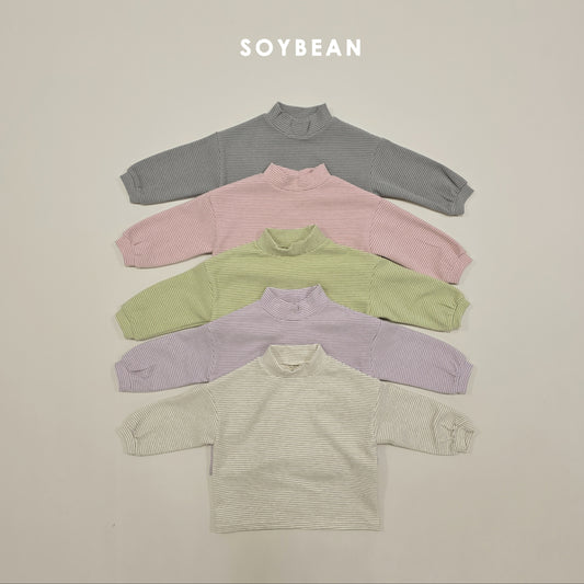 (Pre-order) Soybean Kids Winter - Cozy Soft Half-Neck Tee 폭닥폭닥반목티 (5 Colors)