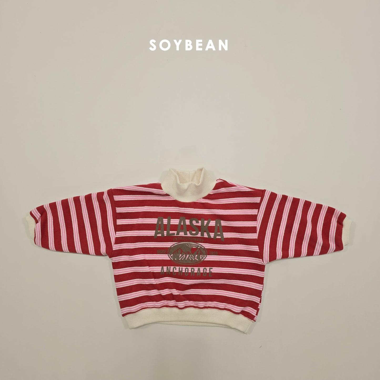 (Pre-order) Soybean Kids Winter - Alaska Fleece-Lined Mock Neck Sweatshirt 알래스카양기모맨투맨 (2 Colors)