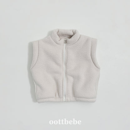 (Pre-order) OOTTBEBE Winter - Fleece Manta Vest 후리스가오리조끼 (3 Colors)
