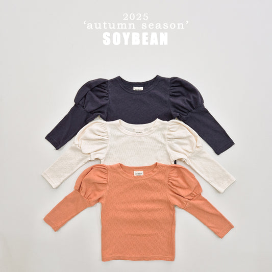 (Pre-order) Soybean Kids - Rosy Puff Tee 로지퍼프티 (3 Colors)