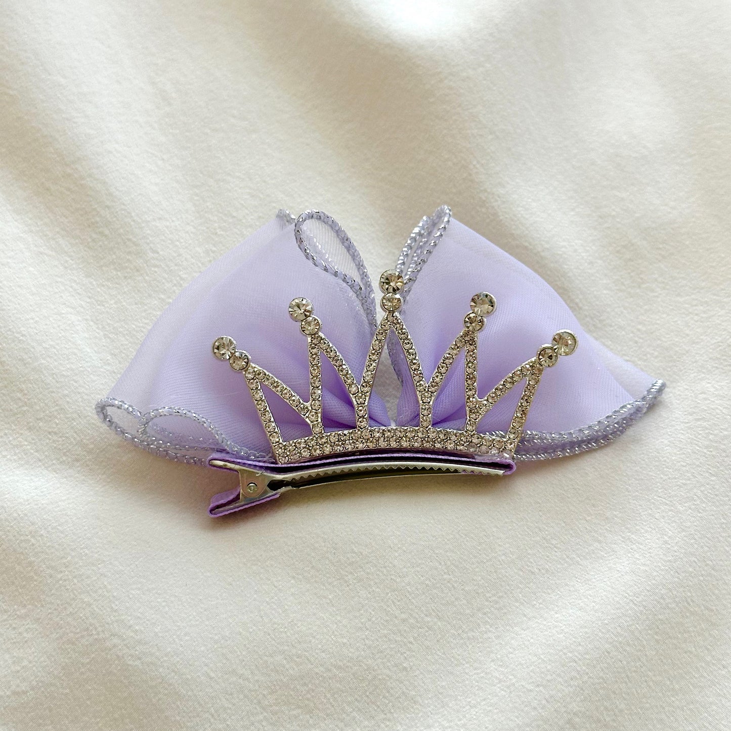 (Chenny Bong Bong) Enchanted Crown Hair Clip - Purple (1 Piece)