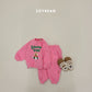 (Pre-order) Soybean Kids Winter - Snow Fun Fleece-Lined Top & Bottom Set 양기모스노우펀상하 (3 Colors)