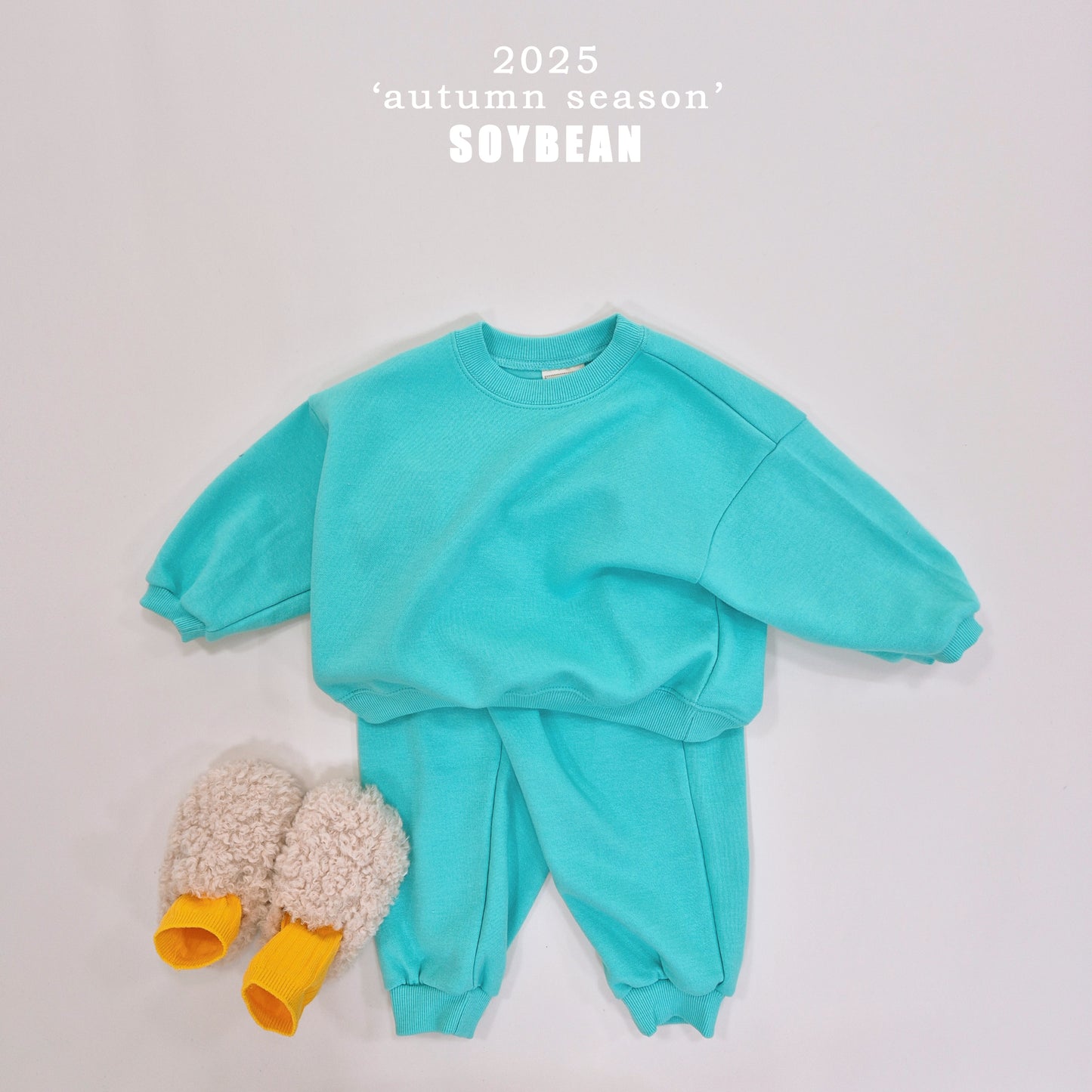 (Pre-order) Soybean Kids - Fall Lollipop Top & Bottom Set 가을롤리팝상하복 (16 Colors)