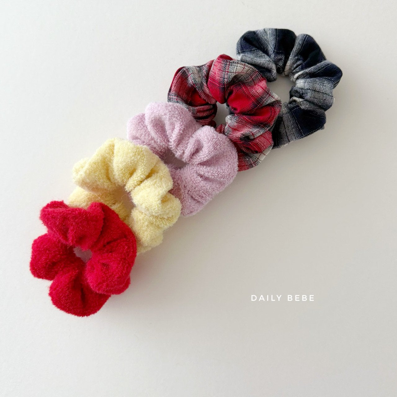 (Pre-order) Daily Bebe Winter - Kids’ Cozy Scrunchie Set 스크런치 (5 Colors)