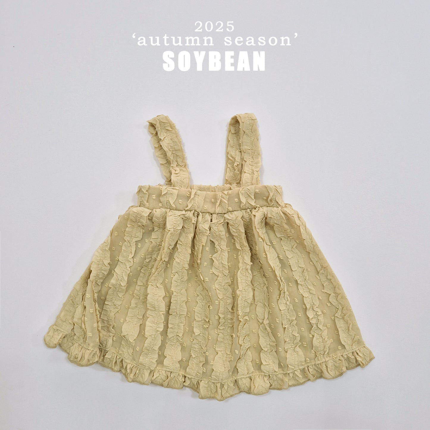 (Pre-order) Soybean Kids - Chiffon Bustier Dress 쉬폰뷔스티에원피스 (2 Colors)
